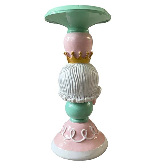 Cupcakes and Cashmere King & Queen Candle Holders Holiday Nutcracker Pastel New - Picture 7 of 16